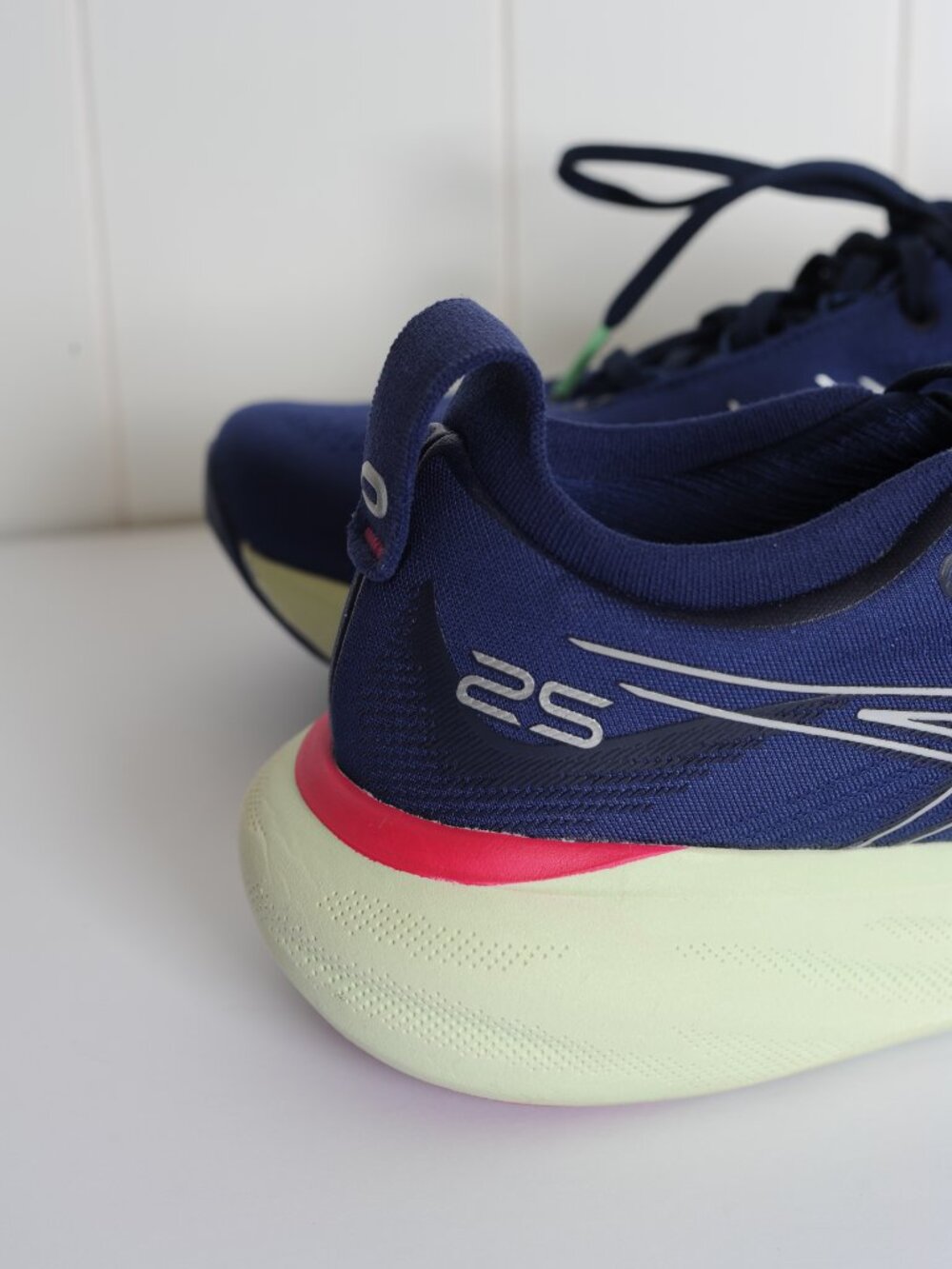 Asics Women's Gel Nimbus 25 Blue Pink Green size 9 - Picture 4 of 9